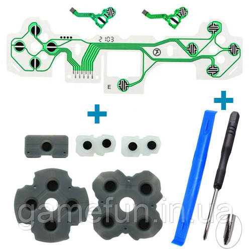 Шлейф + кнопки для джойстика PS5 (BDM-010) Original + викрутка + лопатка, фото 1