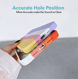 Силіконовий чохол для iPhone 13 Pro Max - Rainbow, Різнокольоровий / Сірий, фото 2