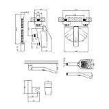 Змішувач для ванни Qtap Tern (з душовим гарнітуром) QTTER259CRM47586 Chrome, фото 2