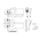 Змішувач для ванни Qtap Tern з довгим поворотним виливом (з душовим гарнітуром) QTTER260CRM47587 Chrome, фото 2
