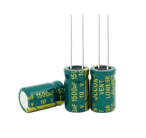Конденсатор 10V 1500uF 10*17 105C електролітичний, LowESR, JCCON, для живлення FPV дронів