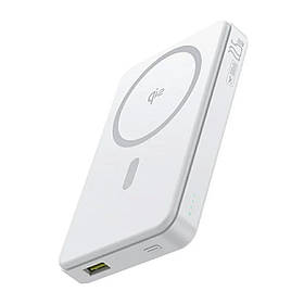Зовнішній акумулятор Baseus Airpow Ⅱ Qi2 Magnetic Power Bank 10000mAh 22.5W Moon White(With Simple Series ly