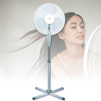 Вентилятор підлоговий на чотирьох ніжках із 3 швидкостями Electric fan 40Вт