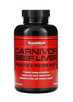 MuscleMeds Carnivor Beef Liver 180 Capsules Код/Артикул 1787