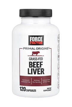 Force Factor Grass-Fed Beef Liver 3000 mg 120 Capsules Код/Артикул 1830