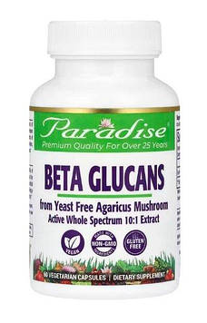 Paradise Herbs Beta Glucans 250 mg 60 Veg Caps Код/Артикул 342