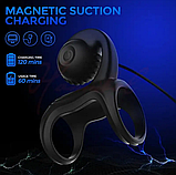 Віброкільце для продовження сексу, Ерекційне кільце з вібрацією для клітора, Силіконове кільце для пеніса, Інт, фото 4