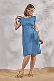 Блакитна джинсова сукня для вагітних та годуючих M, фото 2