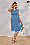 Блакитна джинсова сукня для вагітних та годуючих M, фото 4