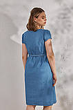 Блакитна джинсова сукня для вагітних та годуючих M, фото 5