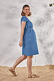 Блакитна джинсова сукня для вагітних та годуючих M, фото 7
