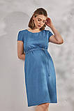 Блакитна джинсова сукня для вагітних та годуючих M, фото 8