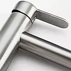 F10801-2 умивальник високий одноваж з нерж.сталі гайка Ø35 {10/1}, фото 4