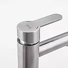 F10801-2 умивальник високий одноваж з нерж.сталі гайка Ø35 {10/1}, фото 5