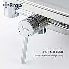 Гігієнічний душ Frap F7516 з паперотримачем та поличкою, хром, фото 3