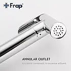 Гігієнічний душ Frap F7516 з паперотримачем та поличкою, хром, фото 5