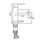 Змішувач для умивальника Frap F10801-6, чорний, фото 7