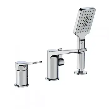 Змішувач для ванни на борт Frap F1161 колір хром на 3 отвори