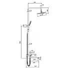F2467 душ. система 3х функц. поворот. вилив лат. корпус Ø 35 (хром)**484ult, фото 5