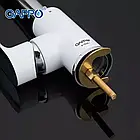 Змішувач для кухні GAPPO G4048 з вис. виливом, білий/хром, фото 5