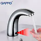 Змішувач сенсорний для умивальника GAPPO G517 хром, фото 3
