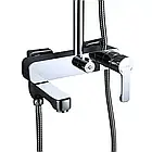 Душова система GAPPO G2402, вилив - перемикач на лійку, хром, фото 5