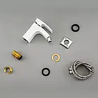 Змішувач для біде GAPPO G5007-8, білий/хром, фото 3