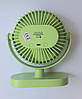Вентилятор настільний 4.5вт 5 швидкості LED-підсвічування Z501 салатовий, фото 3