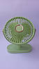 Вентилятор настільний 4.5вт 5 швидкості LED-підсвічування Z501 салатовий, фото 2