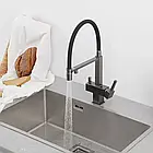 G4395-59 кухня під осмос одноваж. вис. силікон. вилив лат. шпилька карт.90° Ø35 (gungrey) {8/1}, фото 3