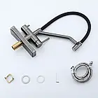 Змішувач для кухні Gappo G4098-9 з водоспадом і гнучким виливом колір графіт збройова сталь матовий, фото 6