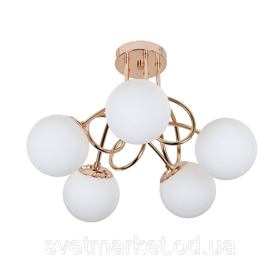 Стельова люстра 7529910-5 GOLD+WH, фото 1