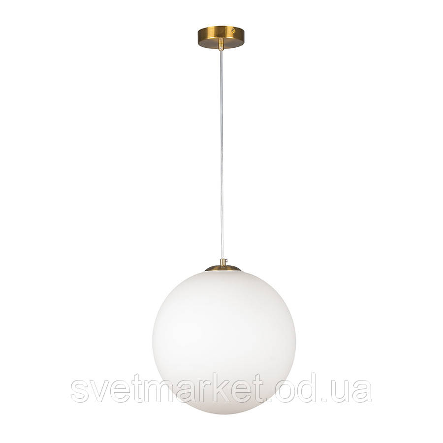 Великий підвісний світильник шар 756glass300F-1 BRZ+WH, фото 1