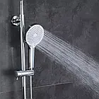 F015 лійка 3х функц. білий -хром  {40/1}, фото 4