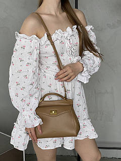 Сумка жіноча JW PEI LUCIA CLASSIC 27см Бежевий