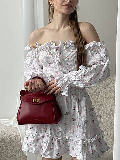 Сумка жіноча JW PEI LUCIA CLASSIC 27см Червоний