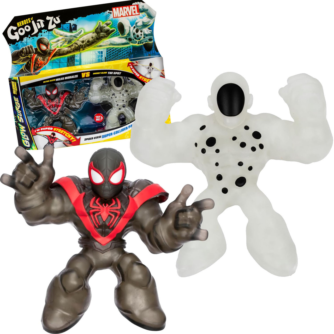 УЦІНКА!!! Фігурка антистрес Гуджітсу еластична тягучка Майлз Моралес та Пляма Goo Jit Zu 42829, фото 1