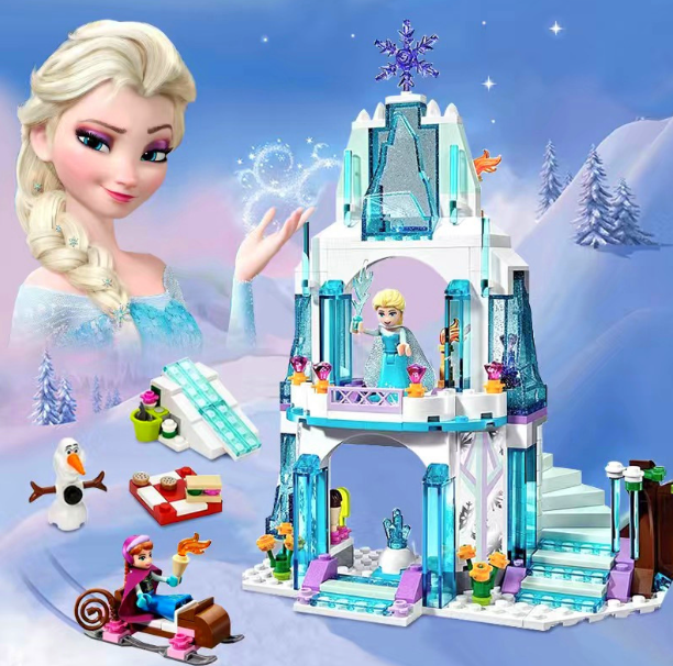 Дитячий конструктор замок Холодне Серце Принцеса Princess 3312 палац лего Ельза для дівчаток, фото 1