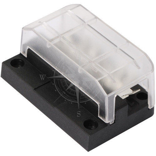 Шина мінусова для 12 запобіжників модуль 2 Osculati прозора кришка полікарбонат 100 А 20 А на запобіжник