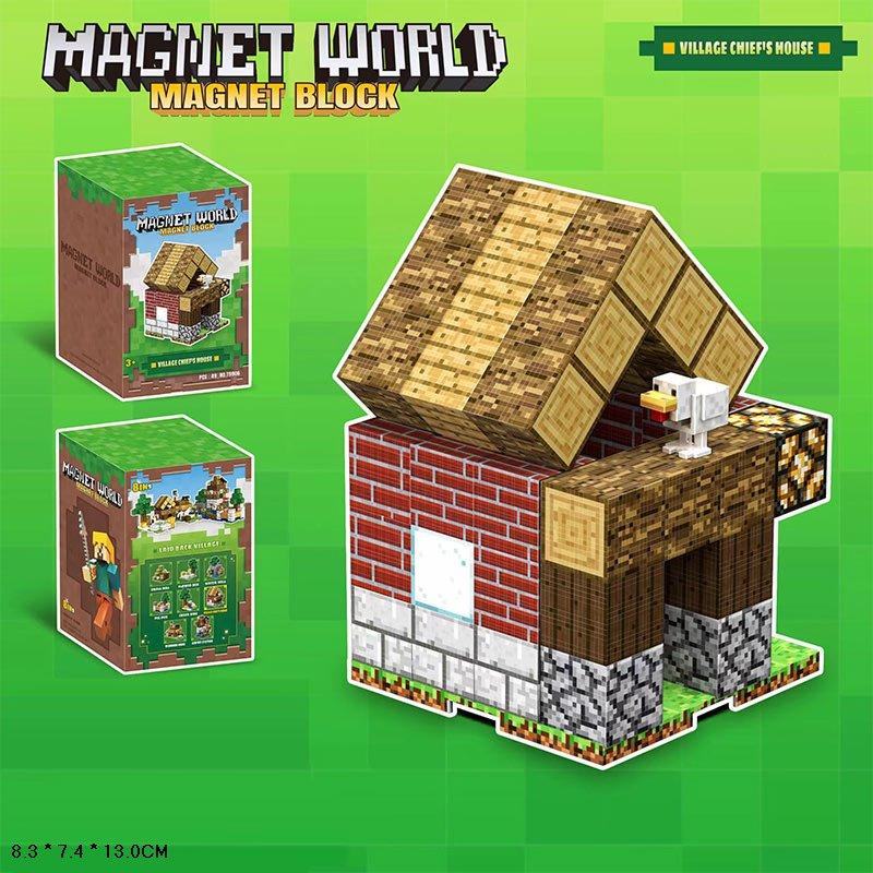 Конструктор магнітний «Мinicraft» T9906, з магнітними тваринами, фото 1