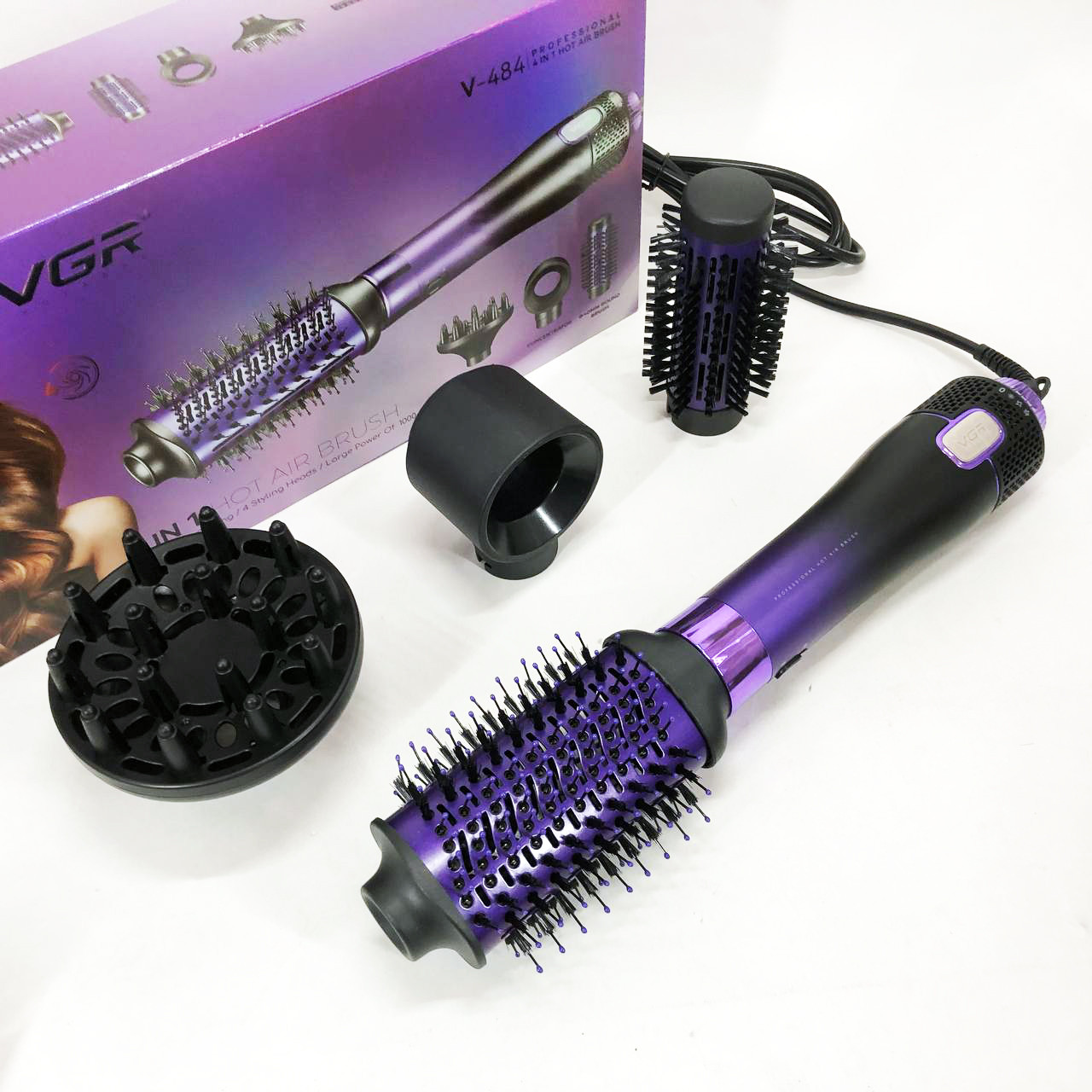 Легкий професійний фен VGR, Професійний фен Електричний для волосся з дифузором EF-60, фото 1