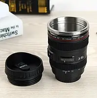 Термокухоль із кришкою Canon і напувалкою у формі об'єктива фотоапарата GS227