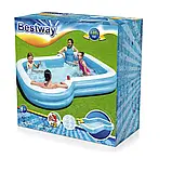 Дитячий надувний басейн Bestway ( бествей ) 54321 305 х 274 х 46 см, об'єм 1207 л для дому та дачі, фото 8