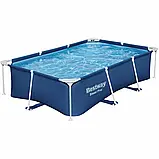 Прямокутний каркасний басейн Bestway 56403 259 х 170 х 61 см, об'єм 2300 л для дорослих та дітей, фото 4