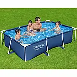 Прямокутний каркасний басейн Bestway 56403 259 х 170 х 61 см, об'єм 2300 л для дорослих та дітей, фото 5
