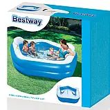 Надувний басейн для дітей Bestway 54153 ( бествей ) 213 х 207 х 69 см об'єм 575 л, фото 6