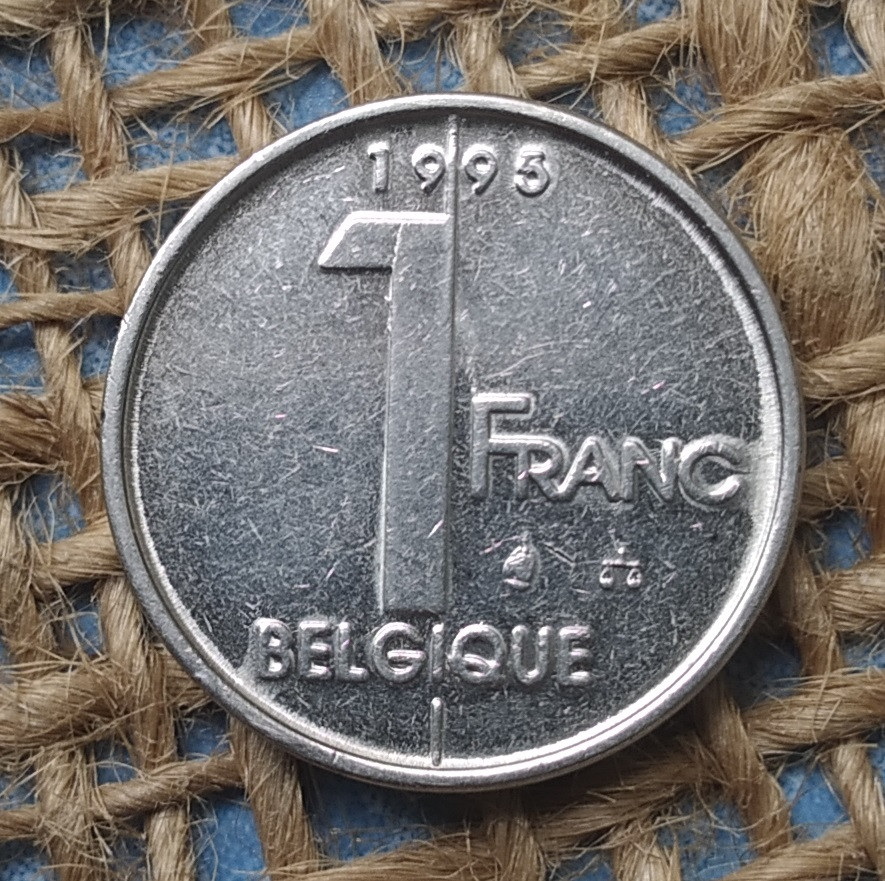 1 франк 1995 року. Бельгiя