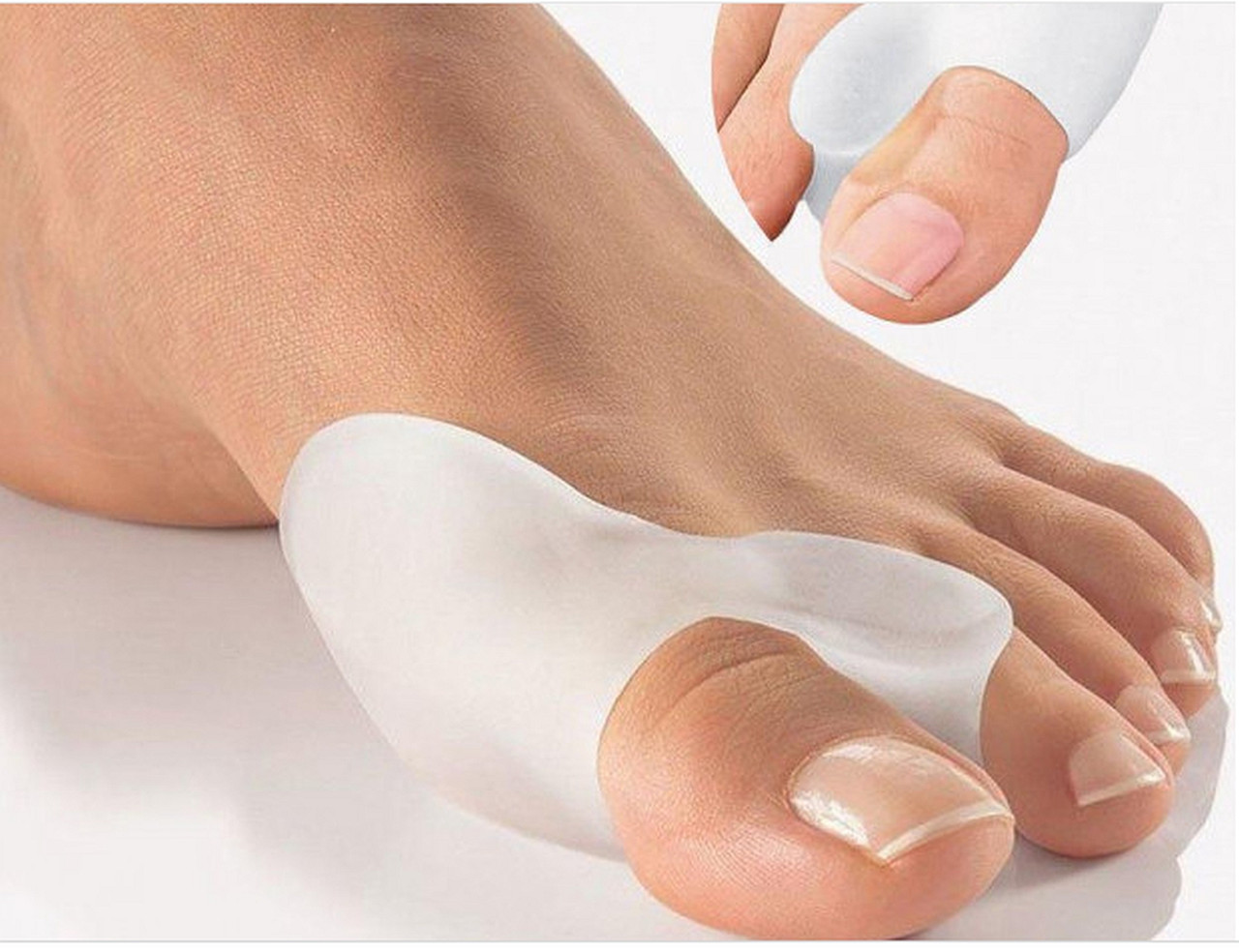 Гелеві накладки Valgus Pro для корекції великого пальця білі 2 шт