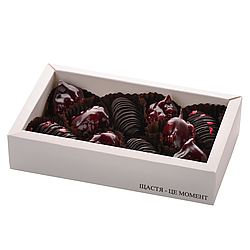 Набір фініків в шоколаді з мигдалем та чурчхелою, 10шт