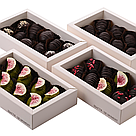 Фініки з журавлиною , в білому шоколаді з матчею та інжиром, 8шт, фото 3